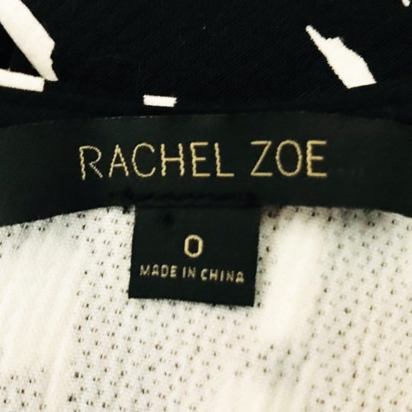 Rachel Zoe Size 0 Crewneck Short Sleeve Printed Convertible Tunic Dress - Picture 5 of 8